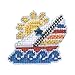 Sail Away Beaded Counted Cross Stitch Ornament Kit Mill Hill 2007 Spring Bouquet MH18-7105