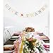 Give Thanks Paper Banner Hanging Garland - Thanksgiving Banner Sign - Thanksgiving Party Decoration - Fall Autumn Decor