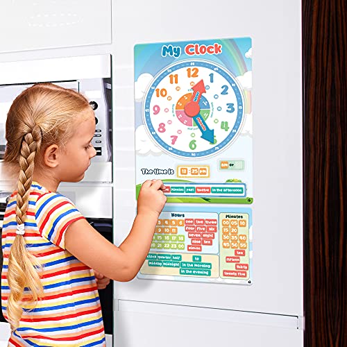[New] Learning Clock, Telling Time Teaching Clock for Kids
