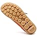 CIOR Women's Genuine Leather Loafers Casual Moccasin Driving Shoes Indoor Flat Slip-On Slippers,M911,Orange,40