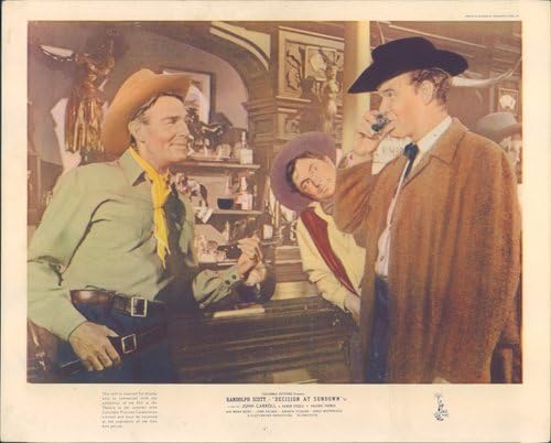 Decision at Sundown Original British Lobby Card Randolph Scott Noah Beery