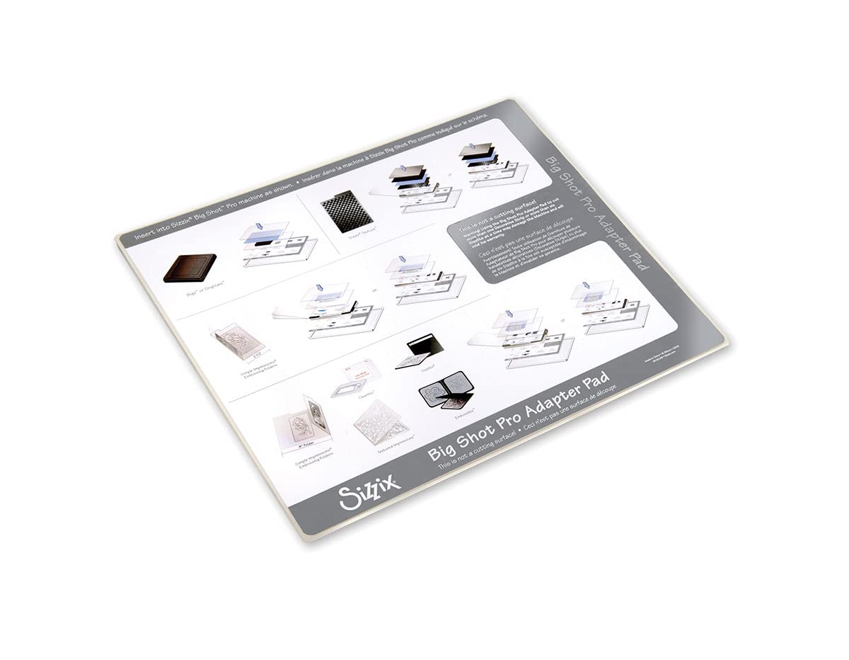 Sizzix Made of high-Quality Plastic Resin, The Adapter Pad Measures 14 12 x 1/4", Standard
