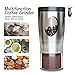 Convallaria Manual Coffee Grinder with 5-Level Grinding Ceramic Conical Burr Mill, Stainless Steel Foldable Handle Coffee Bean Grinder with Brush and Spoon for Coffee Bean/Spices/Tea Leaves/Camping