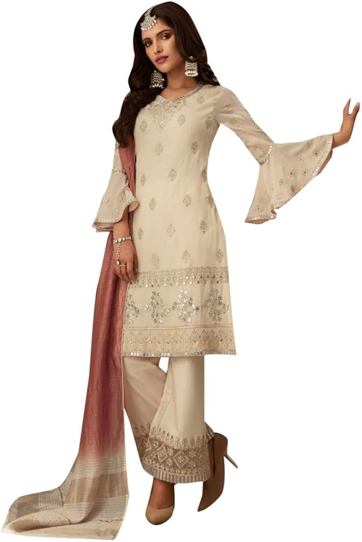 white net salwar kameez