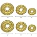 E-MANIS White Paper Round Lanterns for Birthday Wedding Party Decorations Crafts (1-Pack of 6) (Gold)