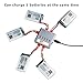 Keenstone 5Pcs Syma X5HC X5HW battery, 3.7V 600mAh 20C, with 5-Port Quick Charger, Overcharge Protection and Faster Charging Speed (Not Compatible with Contixo F5)