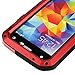 BB-YuHan Love MEI Samsung Galaxy S5 Case Aluminum,3-layer Corning Gorilla Glass Aluminum Metal Protective Samsung Galaxy S5 Case (Red)