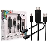 EXW 3 in1 5pin+11pin MHL Kit Universal MHL Micro USB to HDMI Cable 1080P HDTV Adapter for Samsung Galaxy S5 S4 S3 S2 Note 2 Note 3 Note 4 HTC LG and More MHL-enabled Phones (MHL to HDMI)