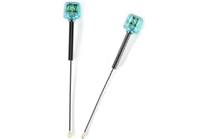 FlyFishRC 2pcs Osprey 5.8-G-H-z LHCP RP-SMA Antennas 90mm ipex UFL 2.82dBi RC FPV Radio Antenna for HD Racing Drone Quadcopter