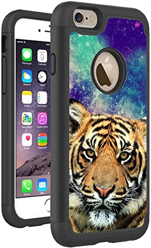 iPhone 6S 6 Case Cover By HybCase Featuring Tiger Roar Hipster Galaxy Space Fun iPhone 6S Cases For Girls Teens Women