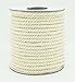 4mm Natural White Cotton Twisted Cord Craft Macrame Artisan String (20yards Spool)