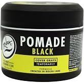 Rolda Black Hair Pomade &amp; Styling Wax for Men, 5.29 oz | Temporary Gray &amp; White Coverage, Medium Hold &amp; Shine, Non-Greasy, Water-Based Formula, Daily Grooming
