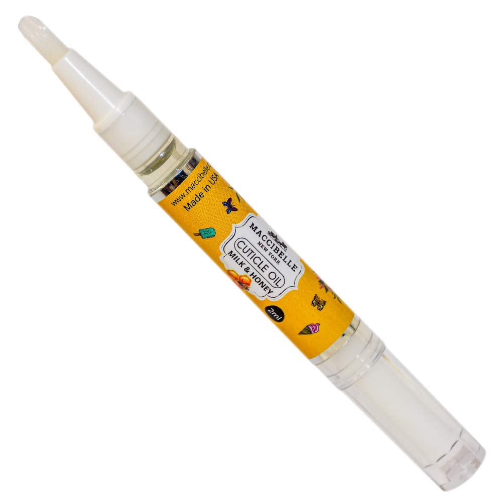 Maccibelle Milk & Honey Pure Cuticle & Nail Oil Pen 2ml Heals Dry Cracked Cuticles.: Beauty