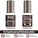 Super Strong Eyelash Extension Glue for Professionals | Strongest Black Lash Adhesive for Long Lasting Semi Permanent Individual Lash Extensions | 1-2s Fastest Drying & up to 7 Weeks Retention