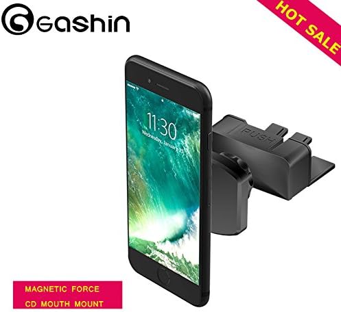 GASHIN Universal Car Magnet Phone Holder,CD Slot Car Phone Mount  ,Cell Phone Holder Car Cradle Mount For Any Smart Phone I Phone 5,6,7,6s,6p,7p/S5,S6,S7,S8