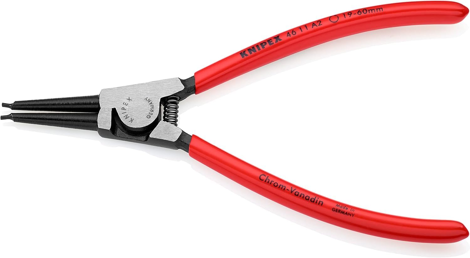 KNIPEX Circlip Pliers for External Circlips on Shafts with Plastic Coating 180 mm, 46 11 A2