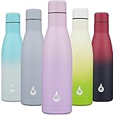 BJPKPK Insulated Water Bottle 17oz Stainless Steel Water Bottles Dishwasher Safe Reusable Metal Thermal Cold and Hot,Dreamy Purple