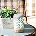 Essential Oil Diffuser, Aromatherapy Ceramic Home Decor Cover Aroma Diffuse with 4 Timer Mode & 7 Color Changing LED Lights (flower pattern 3, White)thumb 4