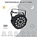 Battery Stage Lights Package, OPPSK 18LED RGB Par Lights Battery Power 4 Pack 5-15Hours Playing Remote DMX Control for DJ Wedding Party Stage Lighting