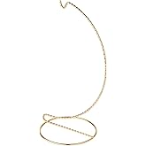 Bard's Twisted Silver Ornament Stand - Medium Display For Collectibles & Ornaments