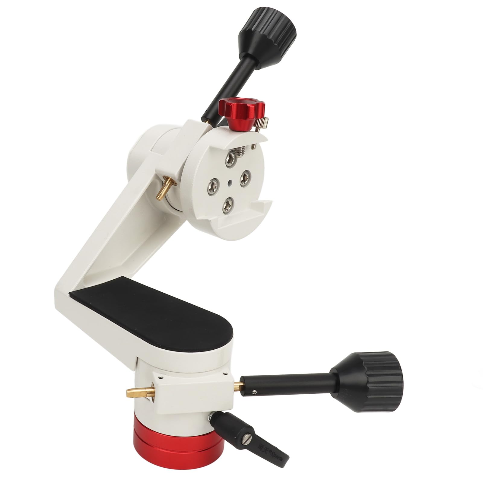 Altazimuth Telescope Mount, 360 Degree Adjustable Micro Motion PTZ Mount with 3/8 Inch Thread for Photography Tripod, Telescope Equatorial Mount for Stargazing Bird Watching