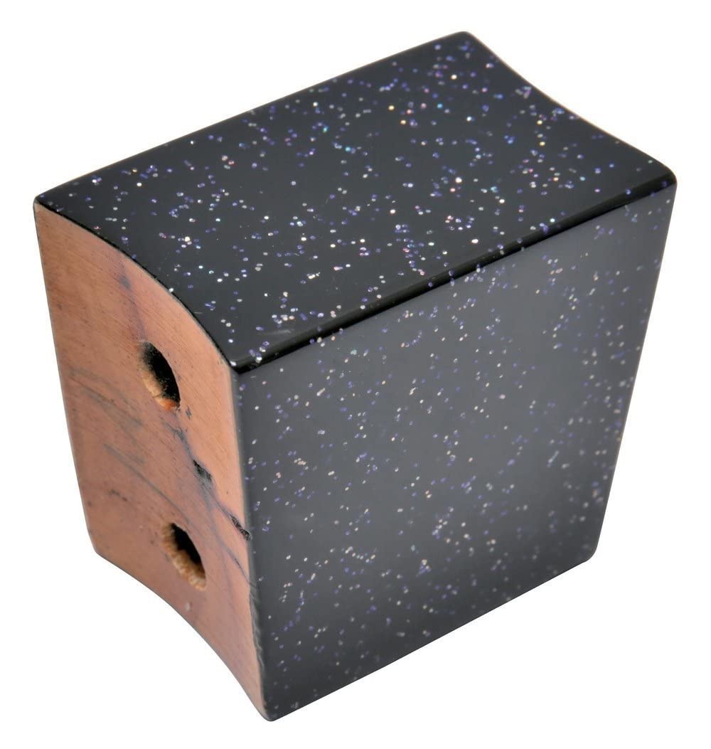 LP Latin Percussion Middle Block Bongo Comfort Curve 7" and 8 1/2" Black Holo Sparkle; LP739-GG