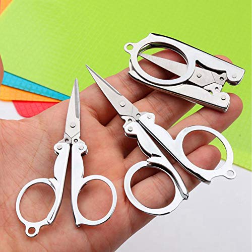 Stainless Steel Snipper Scissors Small Folding Scissors U Sewing