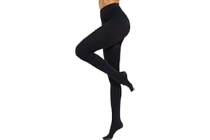 CozyWow Womens Run Resistant Tights 80 Denier High Waist Semi Opaque Pantyhose Soft and Elastic
