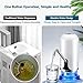 Water Bottle Pump USB Charging Drinking Water Pump Dispenser for Universal 5 Gallon Bottle Wireless and Portable for Home Kitchen Office