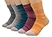 Galsang Women’s 5 Pack Casual Cotton Crew Sock Colorful #A506 (mixed color)