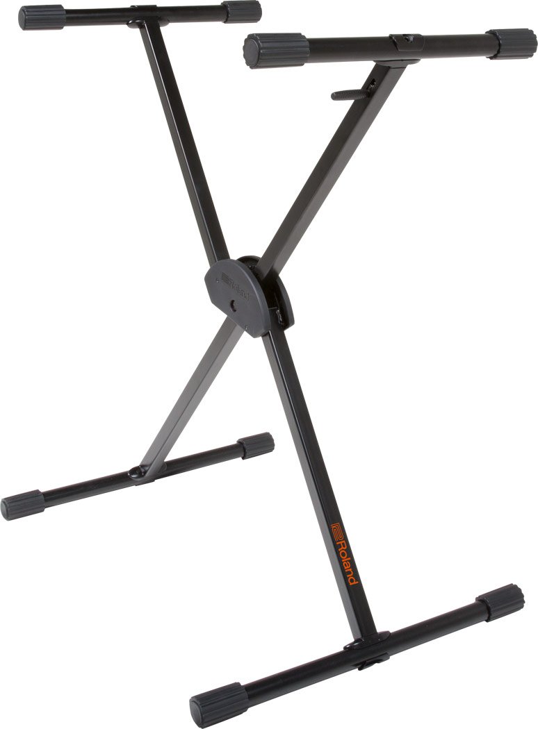 ROLAND KS-10X Singe-Braced X-Style Keyboard Stand, Easily Adjustable with Spring-Loaded Lever and Locking Clutch