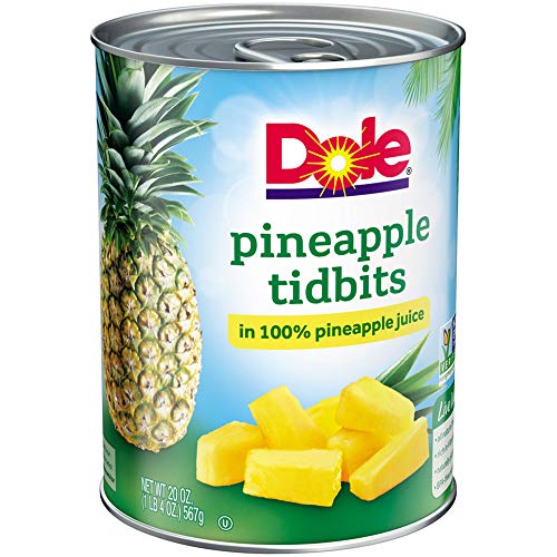 1 Dole+Pineapple+Tidbits+Juice+Ounce