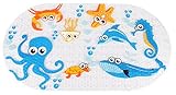 Yimobra Original Bath tub and Shower Mat for Kids Anti Bacterial,Phthalate Free,Latex and Machine Washable Cartoon Pattern Mats Highest Quality Materials,(Baby 27x15 Inch, Ocean Zoo)