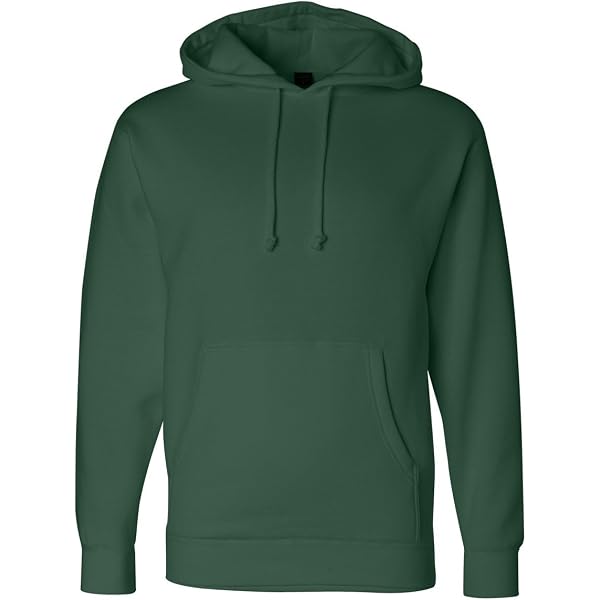 J. America Charcoal Hockey Hood Sweatshirt - 80% Cotton 20% Poly Fleece, Lace-Up Front, Large - View #9