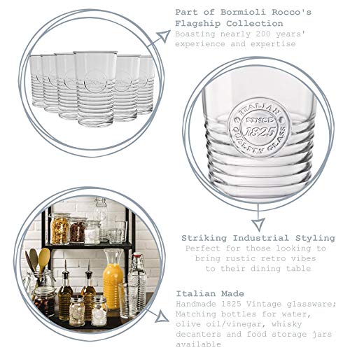 Bormioli Rocco Officina 1825 Zerfurchter Highball Cocktailgläser Set - 475ml - Packung mit 24 – Bild 3