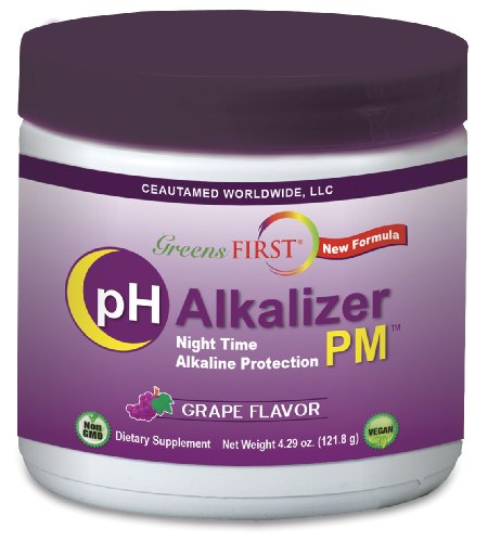 Greens First pH Alkaline Protection Supplement, Grape Flavor, 4.29 Ounce