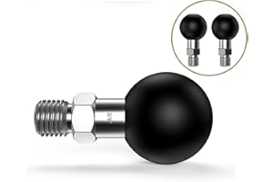 iHYTOON 1" Ball Adapter Mounts Threaded Post Screw 3/8-16 Compatible with RAM Mounts for Portable Ball Adapter Motorcycle ATV Rearview Mirror Screw Ball Heads B Size Double Socket Arm (3/8 * 2)