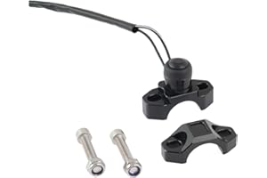 TXRXIZ Universal Motorcycle Engine Start Stop Kill Switch with Mounting Backplate for ATV Motorcycle Scooter Quard with 22mm Handlebars