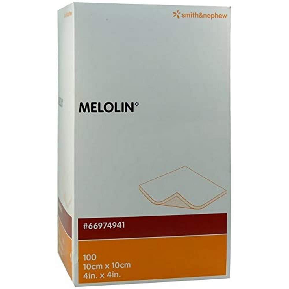 Melolin 10x10 cm Treatment Dressings - Pack of 100