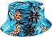 KBM-027 AQU Flag Patriotic Stars and Stripes Floral Galaxy Leaf Aztec Tropical Print Bucket Hat Summer Boonie Cap