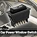 uxcell Car Vehicle Black Plastic Momentary 5 Pins Power Window Master Switch