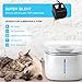 Smart Dog Cat Water Fountain - App Remote Control - Highest Water Purity - Filters Impurities Toxins - Activated Carbon Filter Ion Exchange - Quiet Water Pump - Automatic Dispenser Pet Drinking Bowl