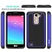 LG K7 Case, LG Tribute 5 Case, LG Treasure Cover Accessories - OEAGO Shock-Absorption Dual Layer Defender Protective Case Cover For LG K7 / LG Tribute 5 / LG Treasure - Blue