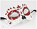 Women's Dia de Los Muertos Sugar Skull Mask (Red)