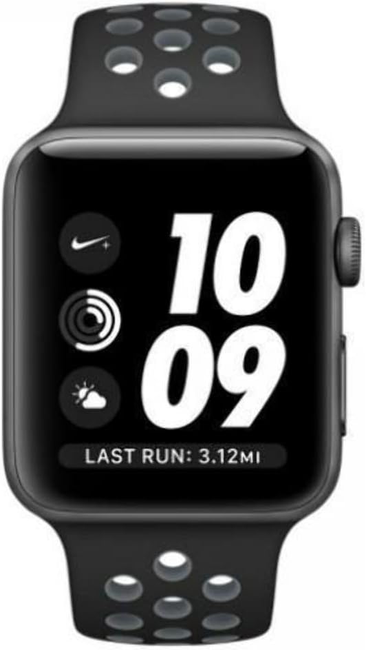 apple watch nike  series 2 42mm space grey aluminium case