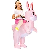 Inflatable Bunny Costume - Blow Up Outfit, Party Costume with Lightweight Design, Cosplay Fun with Easy Inflation, Holiday