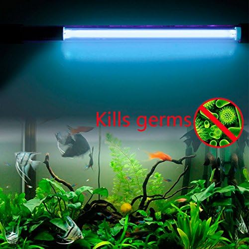 CAIDUD UV Sterilizer Aquarium Submersible Filtration UV Lamp Sterilamp Remove Algae