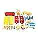 SainSmart Jr. Kids Tool Set Pretend Engineer with Realistic Sound and Traffic Lights, Educational Smart Wheels Race Park with Container Chair