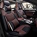 Super PDR 13pcs Microfiber leather Universal Fit seat covers set for cars full set 5 Seats,Anti-Slip Backing , Airbag Compatible(coffee L)