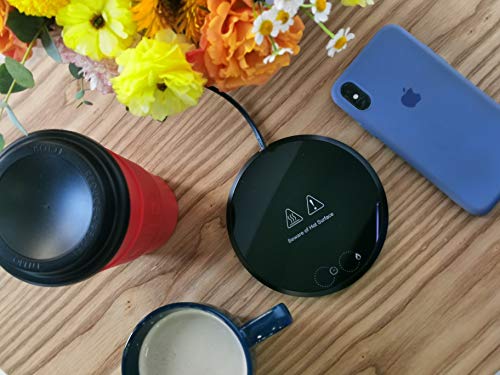 Mug Warmer For Desk, Coffee Cup Warmer For Desk Auto-Shut Off, 2020 EOPRO Coffee Warmer Milk Warmer, Home Office Desk Electric Hot Plates Beverage Warmer For Tea, Milk, Water